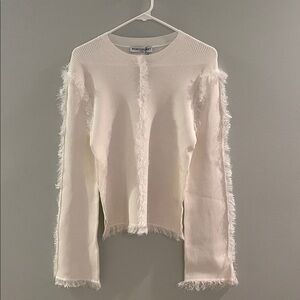 NEW NONCHALANT LABEL Fringe Trim Sweater